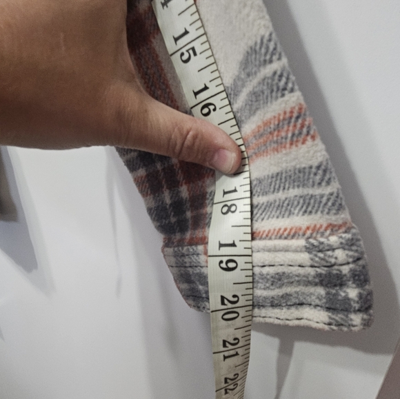 NYC black denim jacket with flannel bottom size 14/16 girls. - Picture 4 of 9